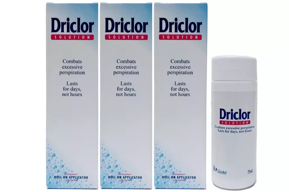Driclor Antiperspirant Roll On Stops Sweating - 75ml Pack of 3 - Image 1 of 1