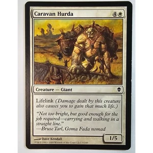 MTG Magic The Gathering Caravan Hurda Card White Zendikar - Picture 1 of 2