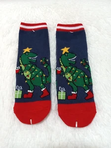 2 Pair Kids Poly Ankle Socks "DINO" (Size 7-8.5) Multicolored - NEW!!! - Picture 1 of 6