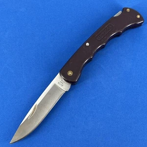 Vintage Buck 426 Bucklite Folding Knife USA Maroon Pre 1984 Brass Pins Very Rare - Picture 1 of 8