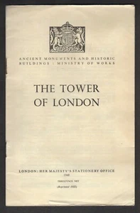 1955 Vintage London Souvenir Official Guide Book Tower Of London - Picture 1 of 3