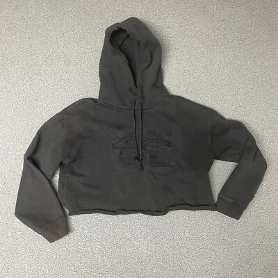 Sudadera con capucha corta negra Levis para mujer talla pequeña Foto 1 de 4