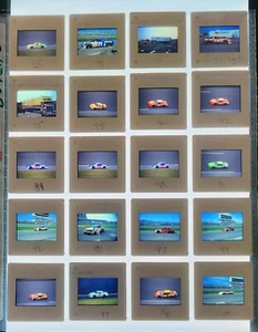 35MM NASCAR SLIDE - SET OF 20 NASCAR SLIDES JOE NEMECHEK, JOE RUTTMAN + MORE #B3 - Bild 1 von 3
