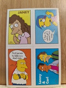 THE SIMPSONS 🏆2002 PICKERS STICKAS #6 Sticker Card🏆FREE POSTk - Bild 1 von 2