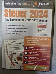 Aldi Steuer Sparer 2024 Steuersoftware für Steuererklärung 2024 *NEU&OVP* - Bild 1 von 2