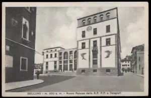 cartolina BELLUNO nuovo palazzo dell r.r. p.p. e telegrafi - Picture 1 of 1