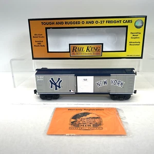 MTH RailKing 30-74179 MLB New York Yankees Boxcar New O O-27 Gauge Baseball - Picture 1 of 14