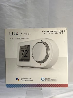 Lux GEO-WH Wi-Fi Thermostat White New - Image 1 of 4