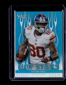 2013 Panini Select Hot Stars Bianco Hot Prizm #17 Victor Cruz #/25 - Foto 1 di 2
