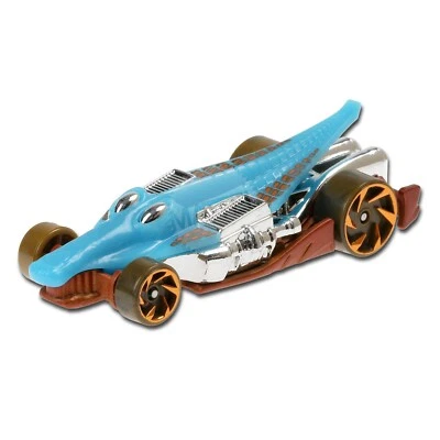 Hot Wheels синий крокодила род уличных зверей Kids модель литой игрушечный автомобиль GHF99 1:64 3 + - Изображение 1 из 4