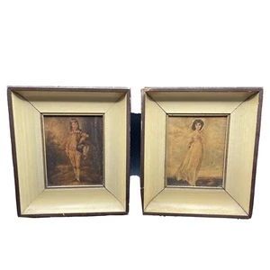 Pink Boy And Pink Girl Prints By Lawrence Edward Gross Vintage RARE - Picture 1 of 9