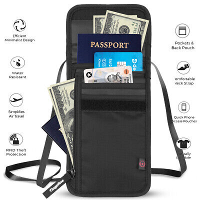 RFID Blocking Genuine Leather Travel Passport Wallet Holder ID Card Case Cover • 13.25€