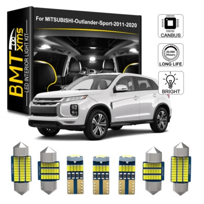 12x White Interior LED Light Bulbs for MITSUBISHI Outlander Sport 2011-2020 Foto 1 de 4