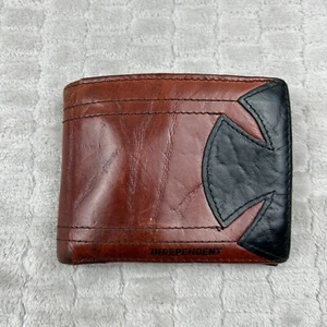 Cartera plegable vintage Independent Trucks monopatín marrón y negra - Imagen 1 de 10
