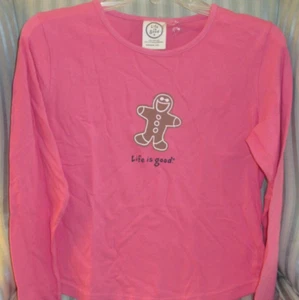 NWT! CLASSIC LIFE IS GOOD GIRLS L/S  SWEETHEART TEE,,"GINGERBREAD MAN"..( SZ 10) - Picture 1 of 2