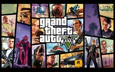 GTA 5 Video Game POSTER PRINT GTA Cult Retro Vintage Wall Art