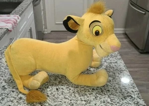 Disney Store 2002 "Lion King Simba" Cub 14 x 17 Large Pillow Plush Toy Animal - Picture 1 of 9