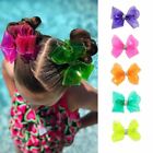 Kids Waterproof Hair Bows for Girls with Clips Glitter Knot Pool/Swim bows