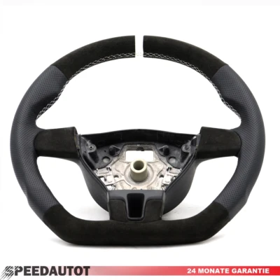  Abgeflacht Lederlenkrad für VW Transporter T5 Lenkrad 7E0419091 W  - Bild 1 von 4