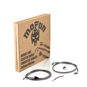MOFUN 16"-18" Handlebar Cable Wire Extensions For 18-UP Harley Sport Glide w/ABS - Picture 1 of 7