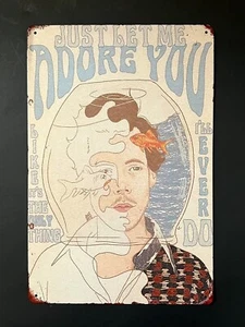Harry Styles Just Let Me Adore You Metal Tin Novelty Sign Wall Art Frame Decor - Picture 1 of 10