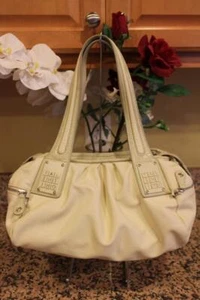 Valentino ivory nylon patent Leather Patent Hobo Shoulder Bag (u120 - Picture 1 of 1