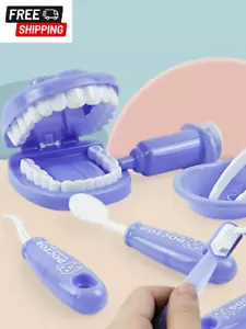 9pcs/set Children's Toy Dentist Role Play Set With Medical Kit, Educational Set - Picture 1 of 7