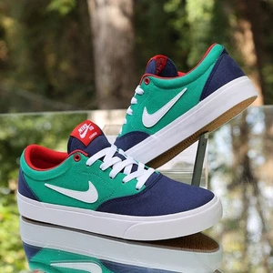 Nike SB Charge Solarsoft Navy Green Men's Size 8 Custom CD6279-401 - Picture 1 of 12