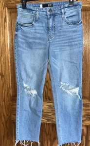 Kut From The Kloth High Rise Fab Ab Rachael Medium Wash Jeans Size 6 Crop - Picture 1 of 6