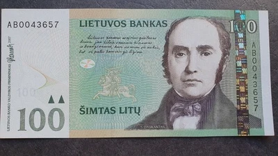 LITHUANIA  100 litu 2007,  P-70,  aUNC - Image 1 of 4