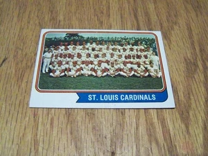 ST. LOUIS CARDNALS TEAM   1974 TOPPS  BASEBALL CARD # 36 - Picture 1 of 1