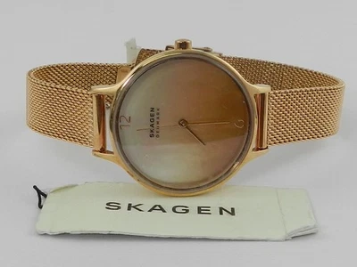 Skagen Women's Anita Quartz Three Hand Rose Gold-Tone Stainless Steel Watch - Image 1 of 4