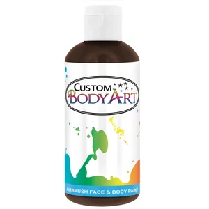 8 oz BROWN Custom Body Art Water-Based Airbrush Face and Body Paint Make-Up - Picture 1 of 4