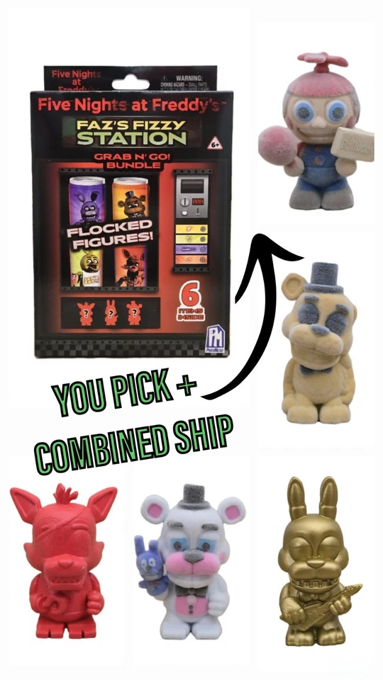 Minifiguras Five Night's At Freddy's Faz's Fizzy Station + Tarjetas TÚ ELIGES (Leer) Foto 1 de 1