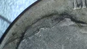 1943 P Jefferson argento nichel laminazione errore - Foto 1 di 5