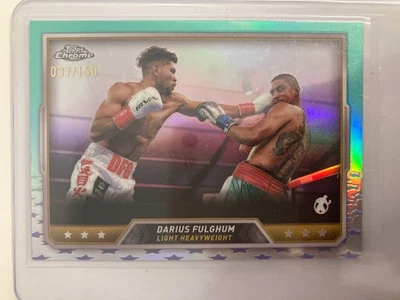 TOPPS BOXING CHROME 2025 DARIUS FULGHUM LIGHT HEAVYWEIGHT PARALLEL 37/150. - Image 1 of 2
