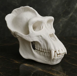 Premium Gorilla Skull Replica - Life Size 1:1 Scale Anatomically Accurate Model - Picture 1 of 3