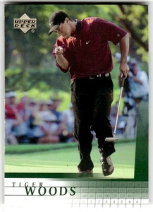 Tarjeta de novato Tiger Woods 2001 Upper Deck #1 radiocontrol novato campeón de la PGA - Imagen 1 de 2