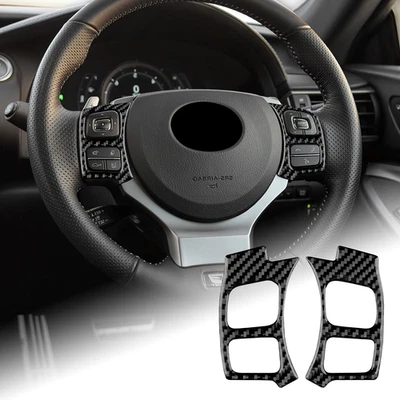 Panel de botón del volante fibra de carbono para Lexus RC200T/RC300/RC350 2015-2022 Foto 1 de 4