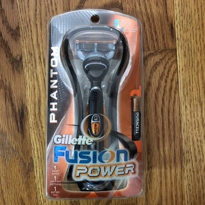 Navaja Gillette Fusion Power Phantom BATERÍA DEFECTUOSA/FUGA NUEVA STOCK ANTIGUO SELLADA Foto 1 de 4