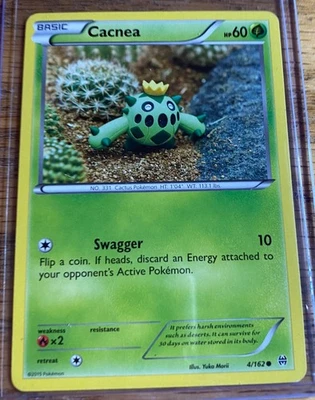 Cacnea 4/162 Common - Pokemon XY Break Through Card - Image 1 of 2
