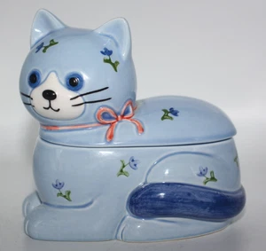 Vintage Otagiri Sugar Bowl with Lid Ceramic Kitty Cat - No Spoon Excellent Cond. - Picture 1 of 8