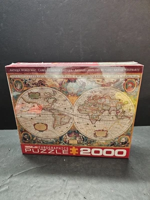 New EuroGraphics Antique Map of The World Jigsaw Puzzle 2000 Piece - Image 1 of 3