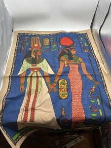 Großes ägyptisches Tessilca Tuch... 28" x 20" Vintage Wandteppich - Bild 1 von 2