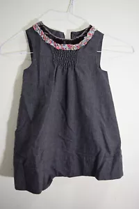 SIMONETTA Mini TODDLER GIRL 2T Wool Blend Brown Smocked Dress Italy Made NEW - Picture 1 of 18