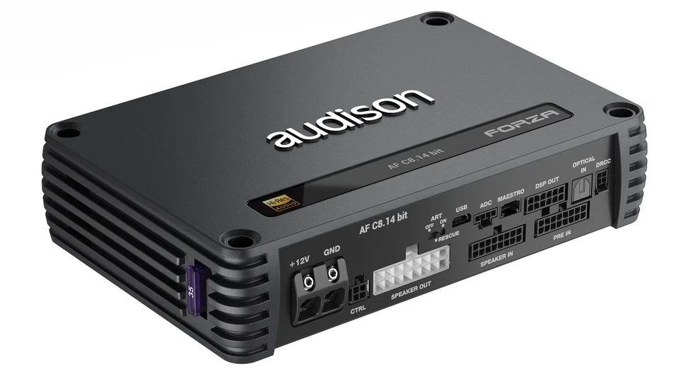 Audison FORZA AF C8.14 bit 8 Kanal Digital Verstärker mit 14 Kanal DSP  - Bild 1 von 4