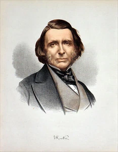 ÁREA VICTORIANA - JOHN RUSKIN, poeta, pintor y crítico de arte - Impresión del siglo XIX - Imagen 1 de 1