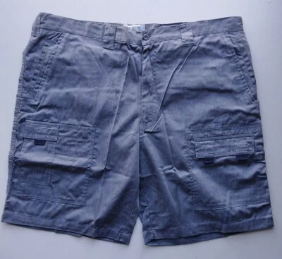 NWT Stag Hill By Haband Mens 40 Cotton Blend  Cargo Shorts Blue NOS - Image 1 of 4