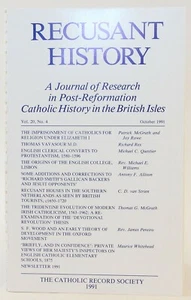 Recusant History: Research in Post-Reformation Catholic History October 1991 - Picture 1 of 4