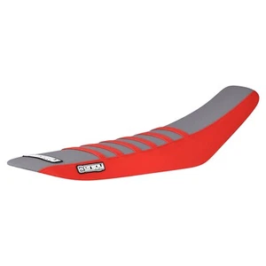 2022-2024 Honda CRF 250 gripper seat cover RED sides/ GREY top/ RED ribs#233 - Picture 1 of 5